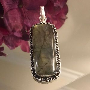 Spectacular rectangular shaped Labradorite!